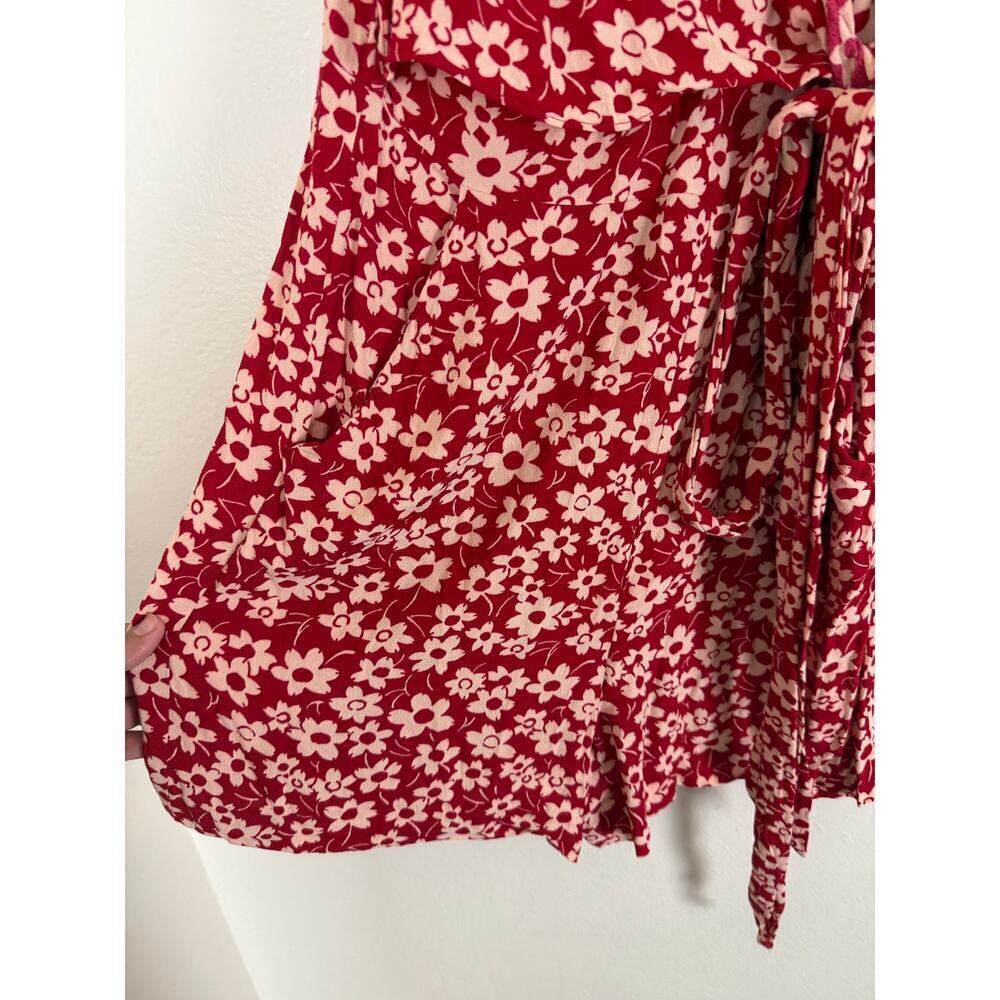 Madewell Wrap-Front Romper in Mini Daisy - Size 10 - Picture 10 of 11